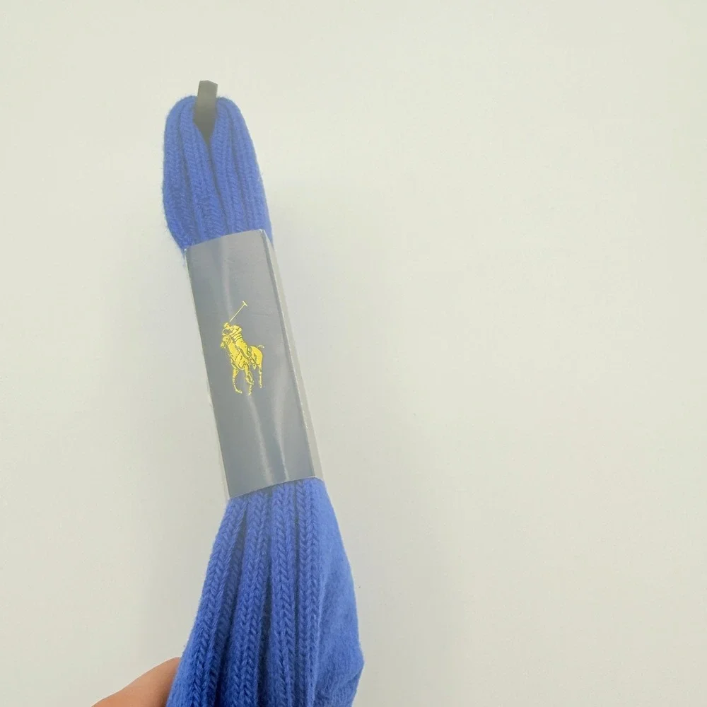 Polo Ralph Lauren Socks Mens One Size Blue Pink Pony Logo Ribbed Cotton NEW